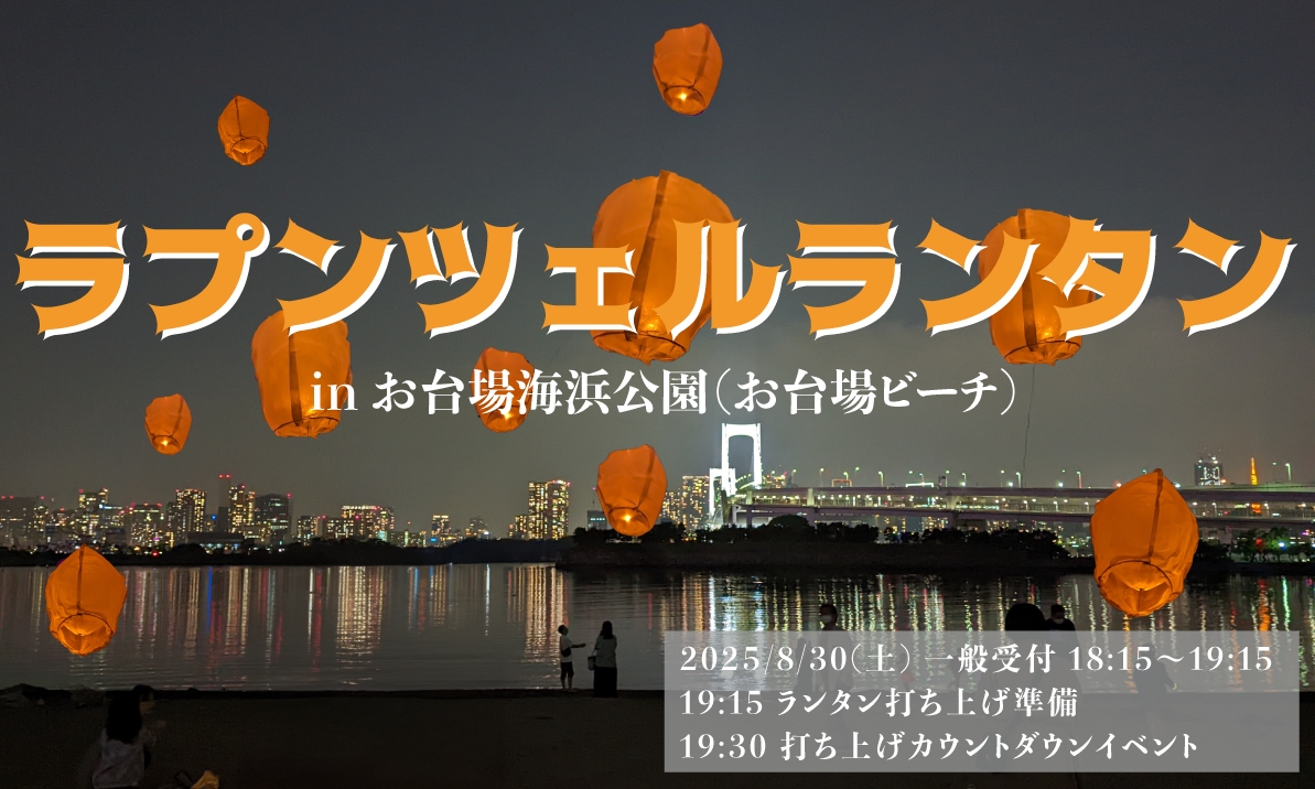 ラプンツェルの有名なシーンでもあるランタンを一斉に打ち上げるe-ランタンイベント